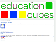 Tablet Screenshot of educationcubes.com